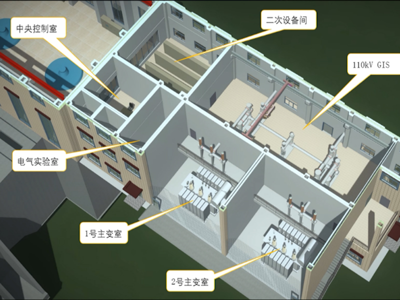 西藏湘河水利樞紐工程2-基于設備模型的基本參數，設備包含的各部分構件，整體組裝后再進行其他屬性的添加（如電壓等級、類型、單位等）。之后可以通過設備布置，測試參數化設置是否有效